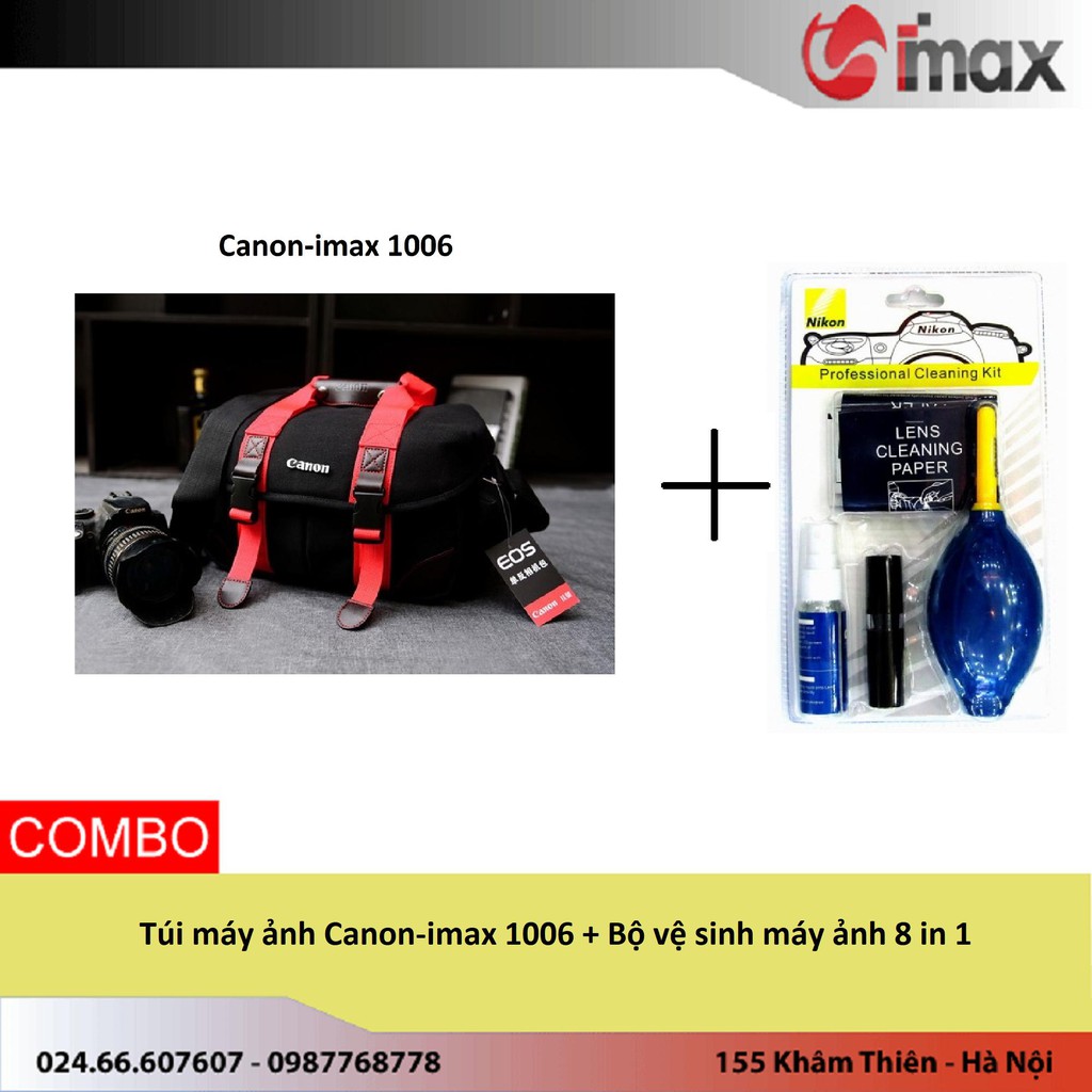 Túi máy ảnh Canon-imax 1006 + Bộ vệ sinh máy ảnh 8 in 1