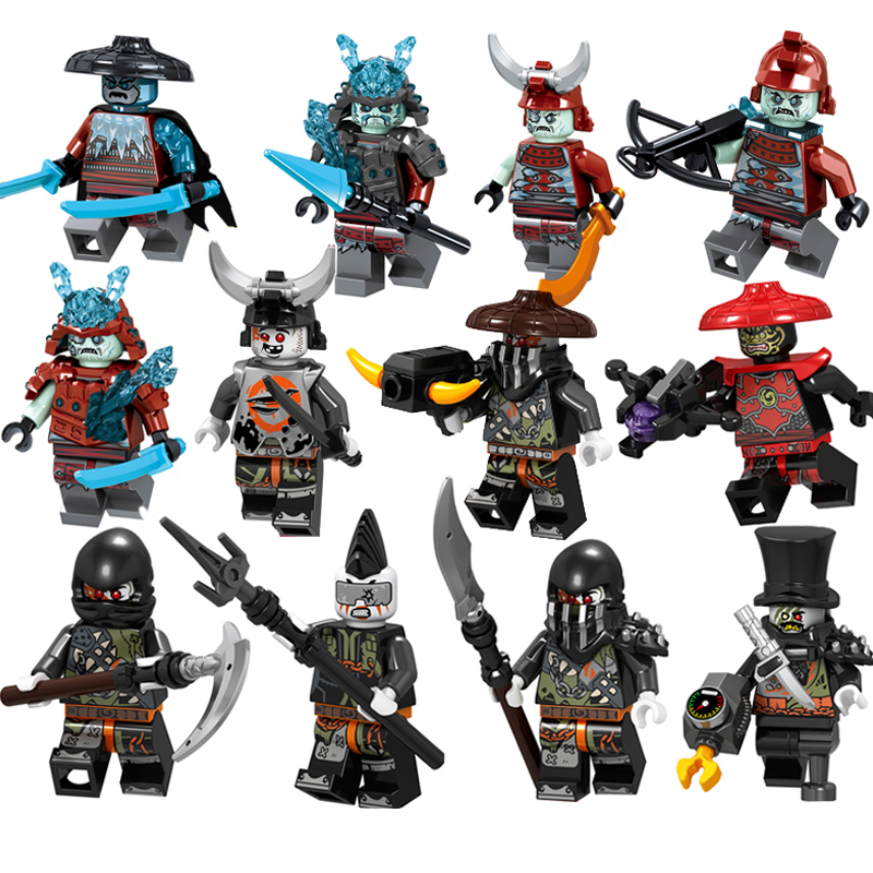 Lego Ninjago Rồng ngôi đền nhẫn giả Minifigure Xe máy Đồ chơi khối xây dựng cho trẻ em