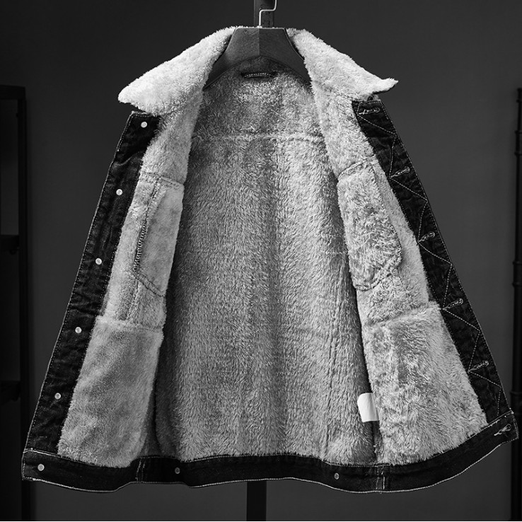 Áo khoác jean lót lông cừu AB69 | BigBuy360 - bigbuy360.vn
