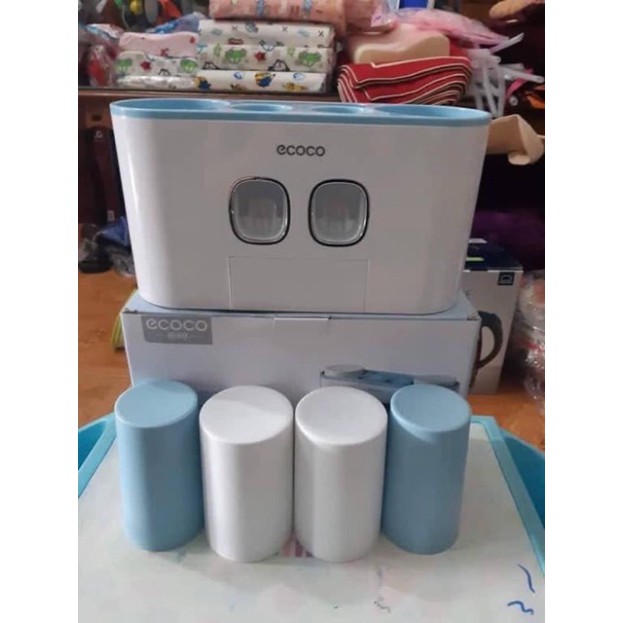 HỘP ĐỰNG BẢN CHẢI, NHẢ KEM ĐÁNH RĂNG TREO TƯỜNG ECOCO