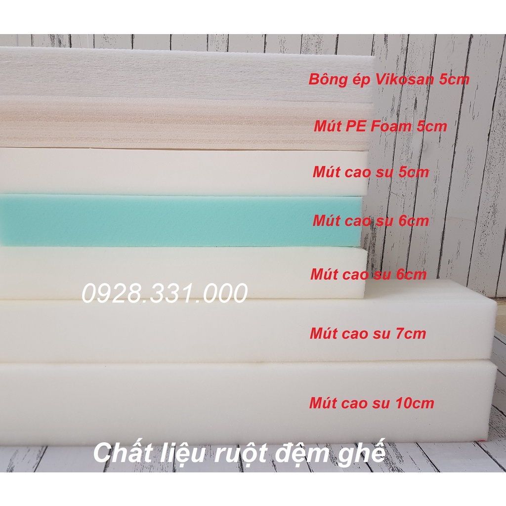 Đệm ghế Sofa, đệm ngồi ghế gỗ làm theo yêu cầu