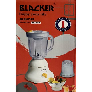 Máy xay sinh tố 2 cối nhựa Blacker BL270