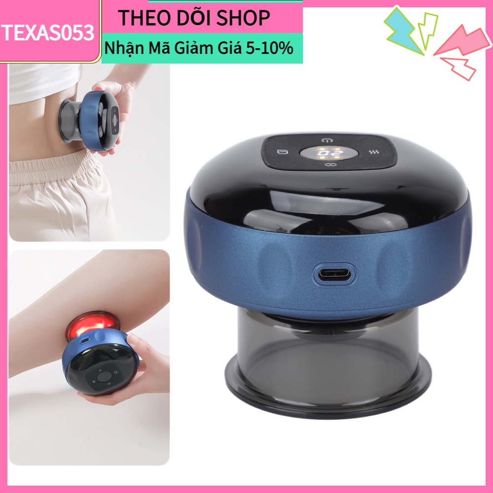 [Hàng HOT] Máy massage giác hơi Suolaer hoạt động bằng điện Giảm Mệt Mỏi 12 Chế Độ Thông Minh【Texas053】