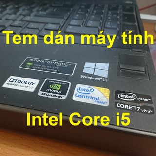 Tem Intel Core i5 / Tem dán máy tính ( Sticker ) PC Laptop