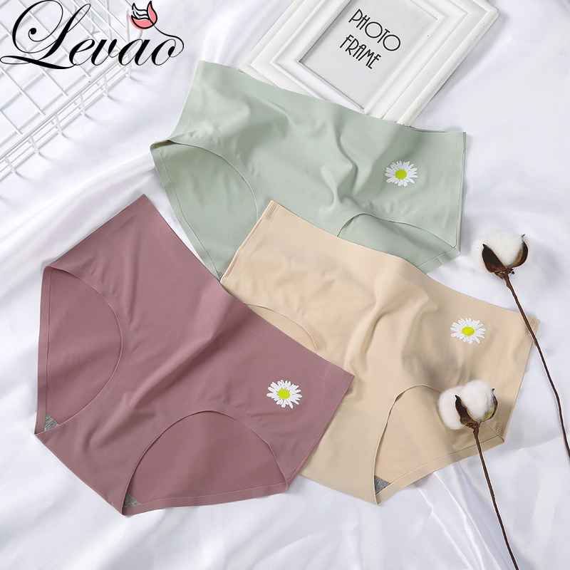 Quần Lót Levao Không Đường May Họa Tiết Hoa Cúc Dành Cho Nữ