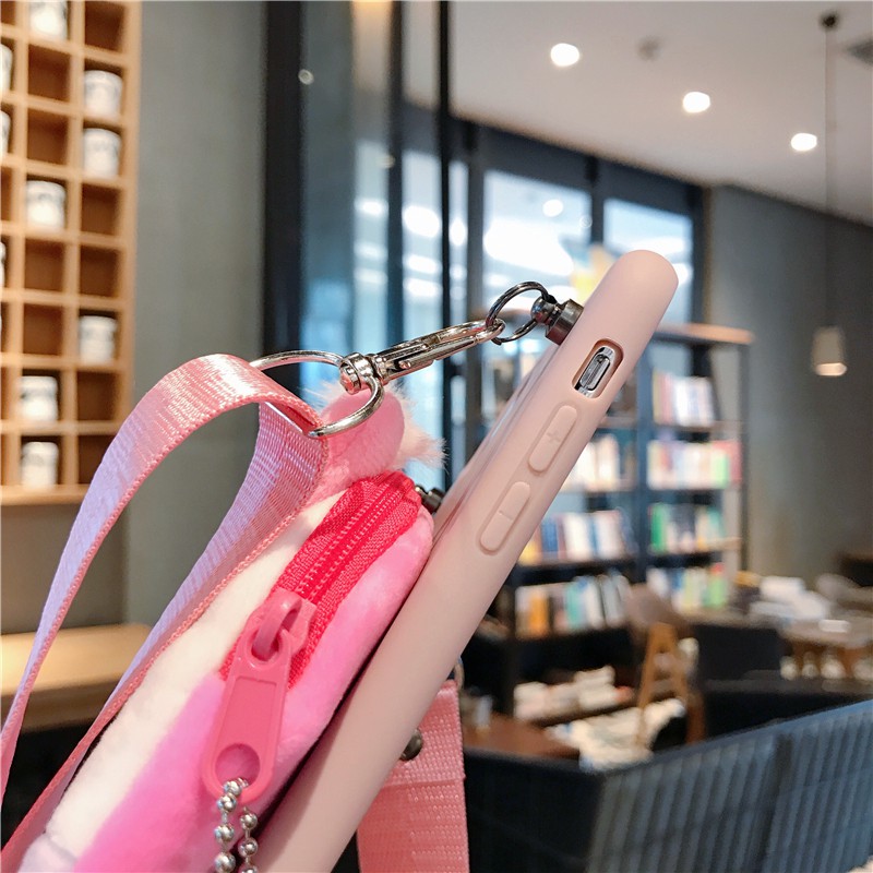 Ốp điện thoại chất lượng cao phối ví kiểu hoạt hình cho iPhone 11 Pro Max 6 6s 7 8 Plus X Xr XS Max | BigBuy360 - bigbuy360.vn
