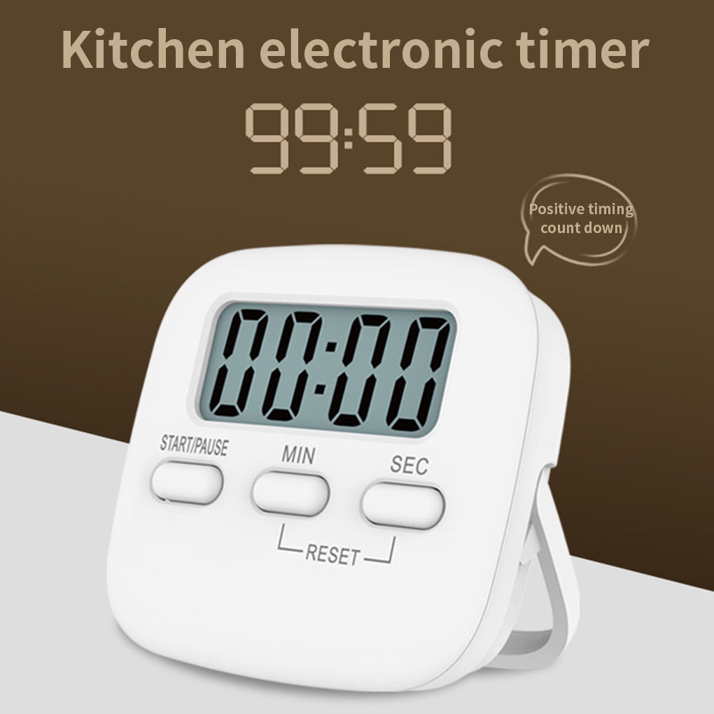 [CHOO] Kitchen Timer Cooking Baking LCD Display Countdown Student Lab Digital Timer Home Kitchen Gadget