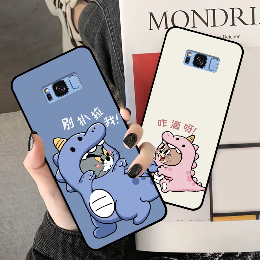 Ốp lưng Samsung S8 / S8 Plus / S8+ in hình cặp đôi doremon, hổ, khủng long dễ thương