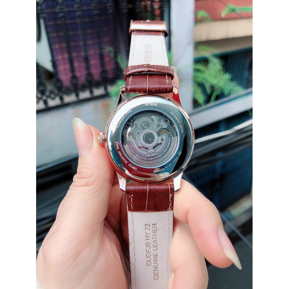 Đồng Hồ Nam Orient Automatic Lộ Cơ , Dây Da , Size 40mm