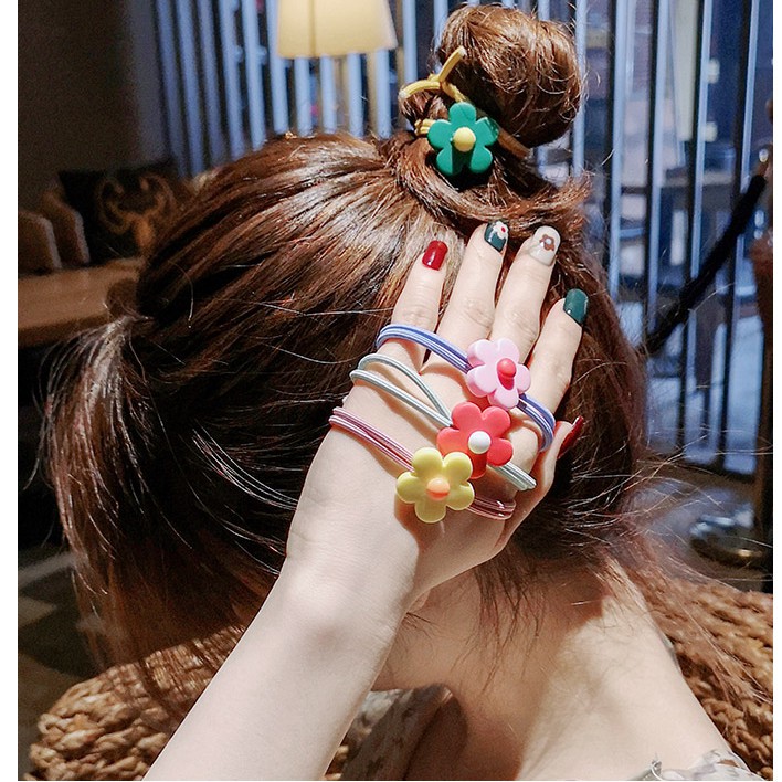 Buộc tóc đính hoa xinh CT80