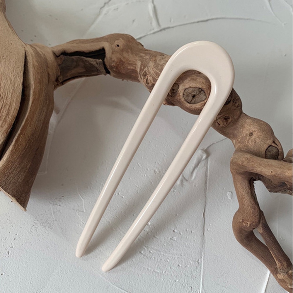 Trâm cài tóc hình chữ U lớn bằng acrylic nhiều màu thời trang Hàn Quốc cổ điển cho nữ