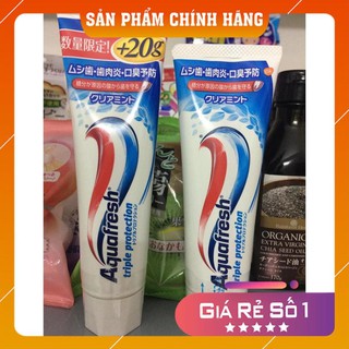 {Cộng thêm 20G giá ko đổi} Kem đánh răng Aquafresh Nhật