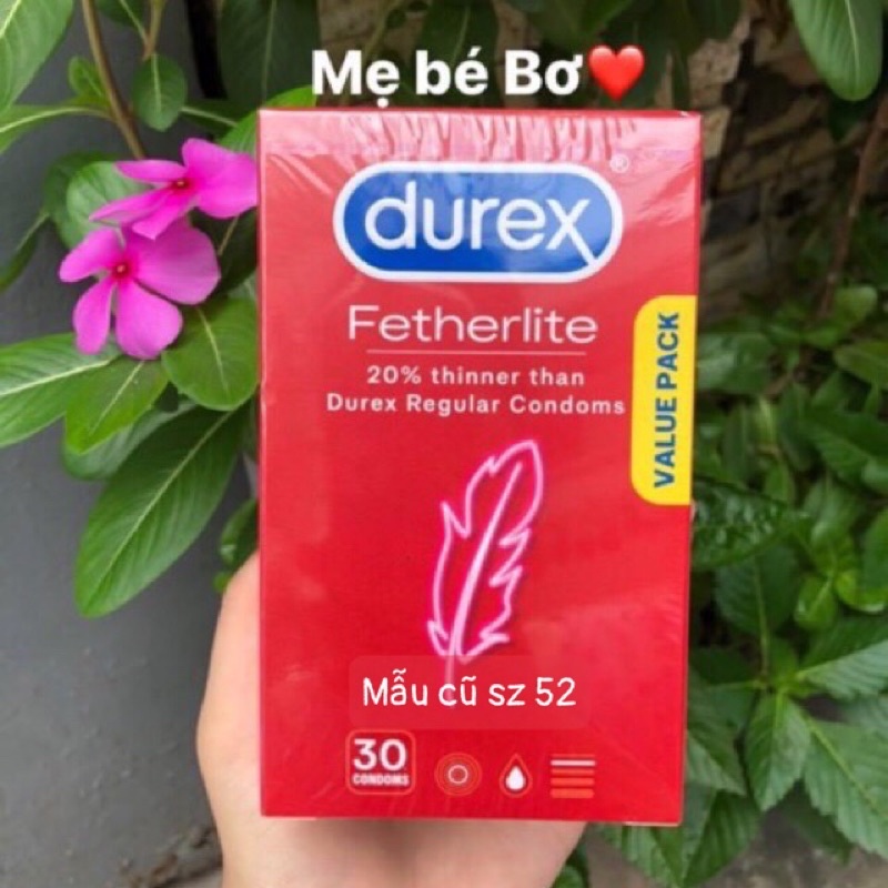 Bao cao su Durex nội địa Úc hộp 30 cái