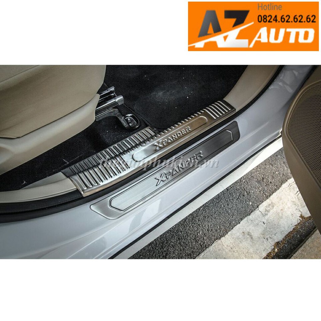 Bộ Ốp bậc, Nẹp bước chân Mitsubishi Xpander – INOX(hàng cao cấp)