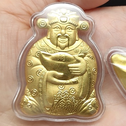 Lì Xì Ông Thần Tài Mạ Vàng 24K