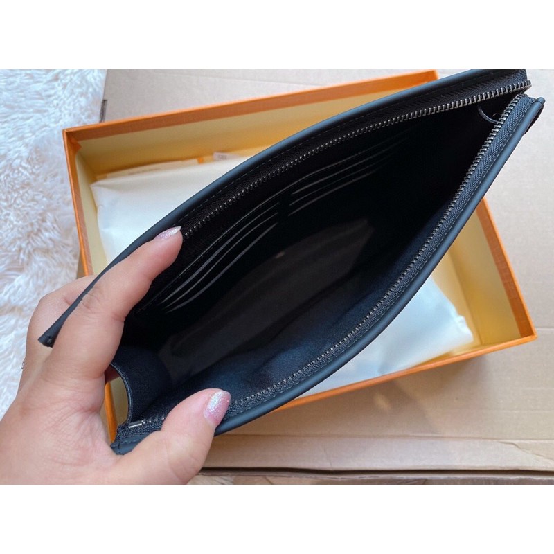 ví lv Clutch chất da thật sz 25