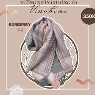 Khăn choàng dạ 2 mặt burberry luxury hot trend thu đông 2021 siêu dày_ burberry 02