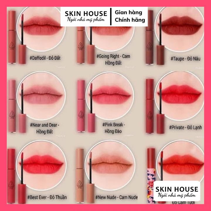 Son kem 3ce Velvet Lip Tint ( CAM KẾT CHUẨN AUTH)