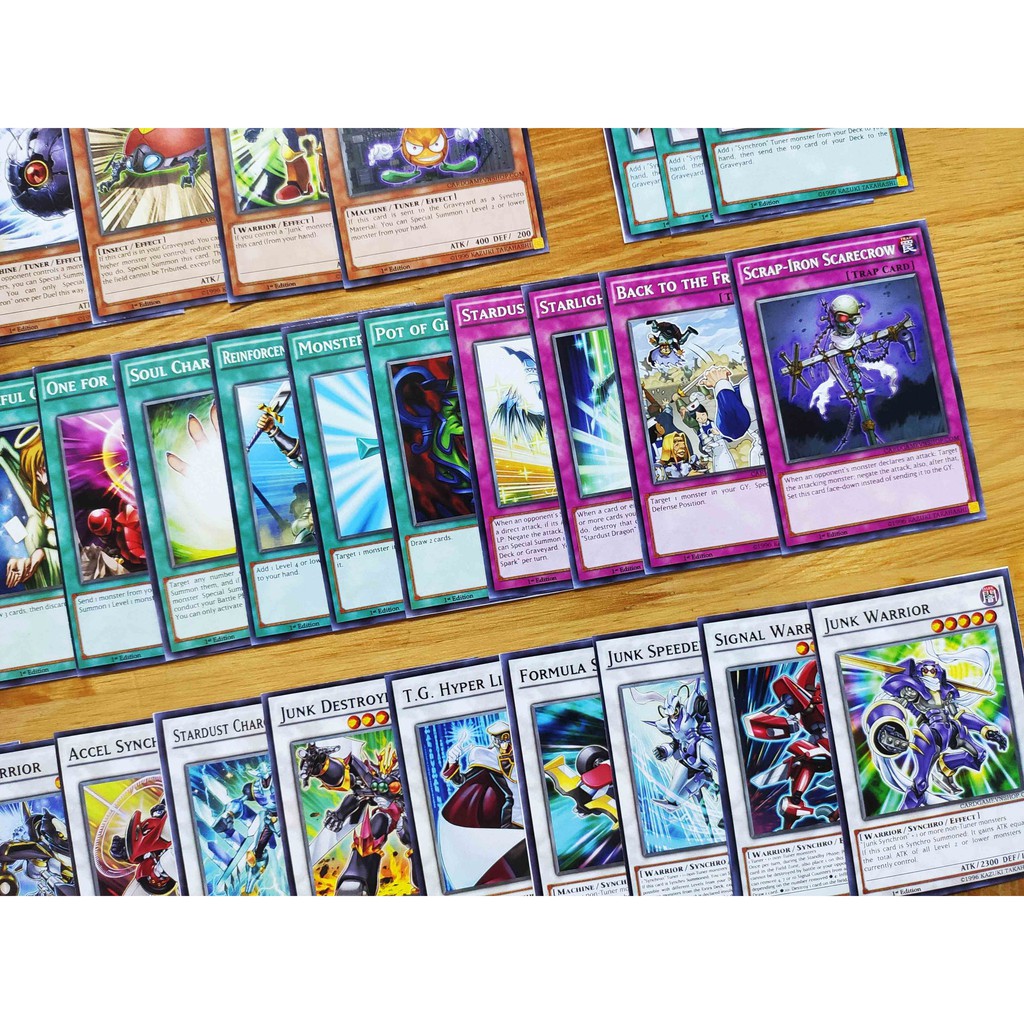 Bài Yugioh ❤️FREESHIP❤️ Thẻ bài Yugioh Yusei Fudo Synchro deck 54 lá