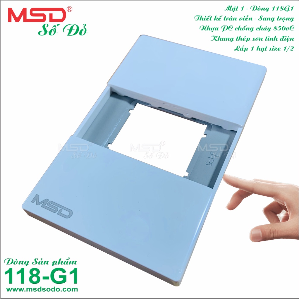 Mặt 3 - Size 1 - Dòng 118G1 - Màu trắng tuyết