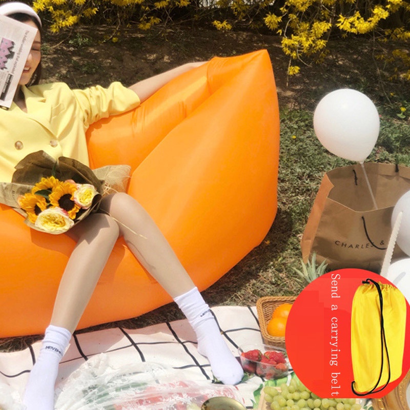 Đệm Hơi, Ghế Hơi Du Lịch Không Cần Bơm, Siêu Nhẹ, Tiện Lợi Đi Dã Ngoại, Hoạt Động Ngoài Trời