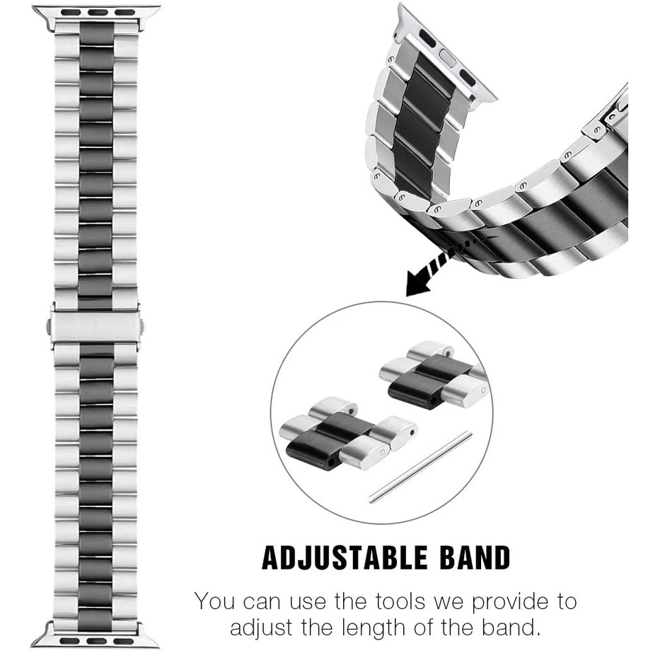 Dây Đeo Inox Cho Đồng Hồ Thông Minh H10 H11 Ultra/H11 PRO / H11 ultra plus/ H12 Ultra watch Pro/SR8 smartwatch