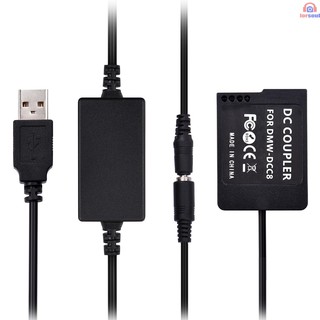 PANASONIC Bộ Chuyển Đổi Nguồn USB Andoer DMW-DCC8 DC Cho Pin DMW-BLC12 Kèm Cáp G6 G7 G80 G85 Gx8S DMC-200 FZ300 FZ1000 FZ2500 G5 G6 G80 G80 Gx8S Cho Máy Ảnh DMW-Wlc12