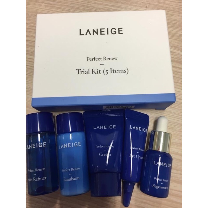 Kit MINI 5 món dưỡng da Laneige 𝐏𝐞𝐫𝐟𝐞𝐜𝐭 𝐑𝐞𝐧𝐞𝐰 𝐓𝐫𝐢𝐚𝐥 (Set 5 Món)