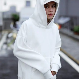 HOODIE NỈ TRẮNG TRƠN