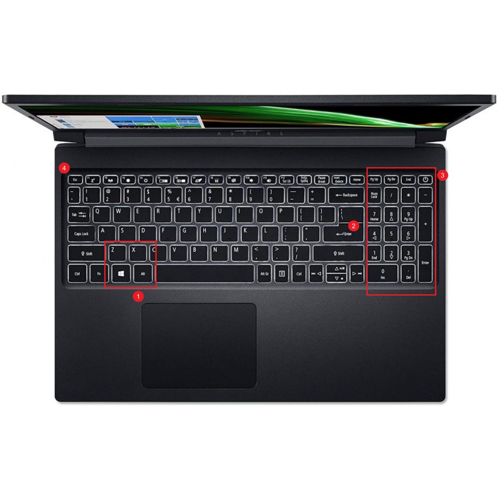 Miếng Dán Bàn Phím laptop Cho Acer Aspire 7 a715-42 a715-41 a715 42G 41G 75G a715 74G a715-74 Acer Aspire 5 A517-52 A517-52G 15.6 "17.3"