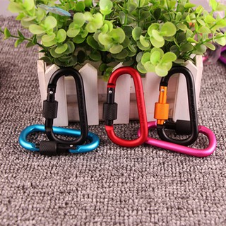 Móc khóa chữ d, móc khóa carabiner phươt thủ chữ d, móc khóa chốt vặn chắc chắn - móc khóa