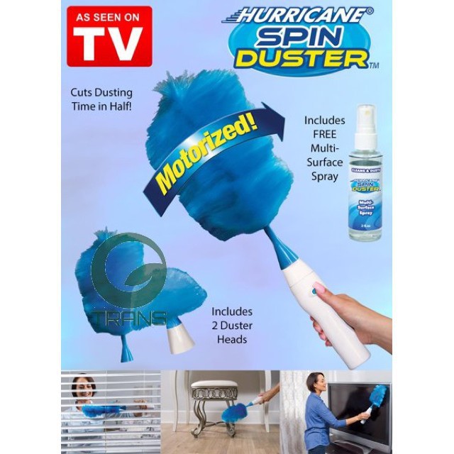 Chổi quét bụi Spin Duster với đầu chổi xoay: