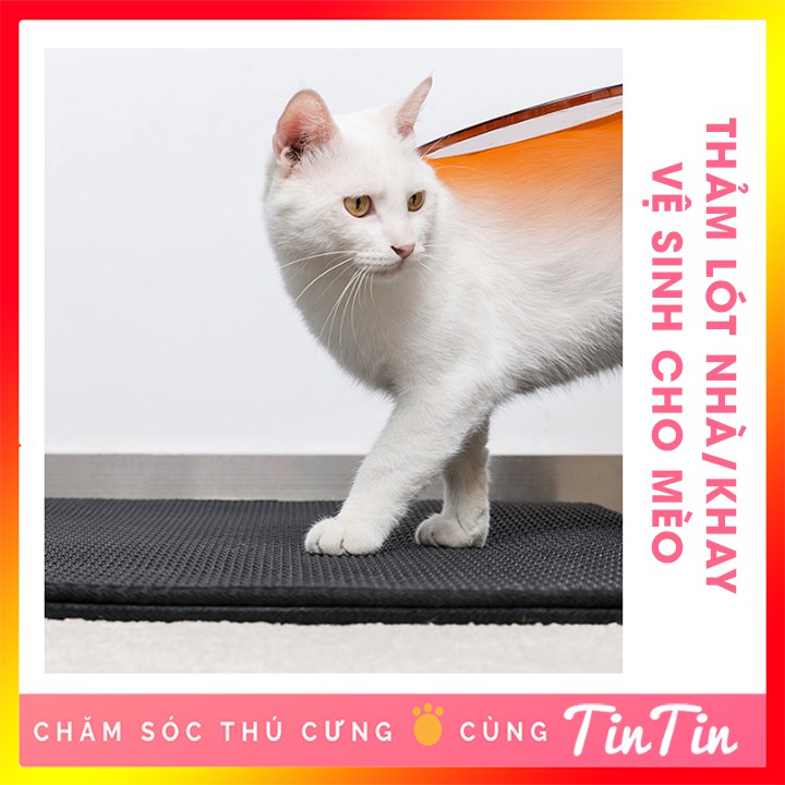 Thảm Lót Nhà Vệ SInh 2 lớp Chống Văng Cát Vệ Sinh Cho Mèo #Tintin Pet Store