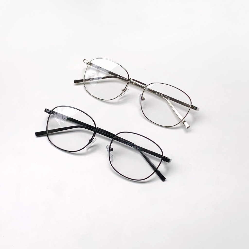 Gọng kính kim loại vintage dáng vuông nhỏ- 3120