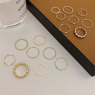 Nhẫn xinh bộ 6 chiếc đơn giản