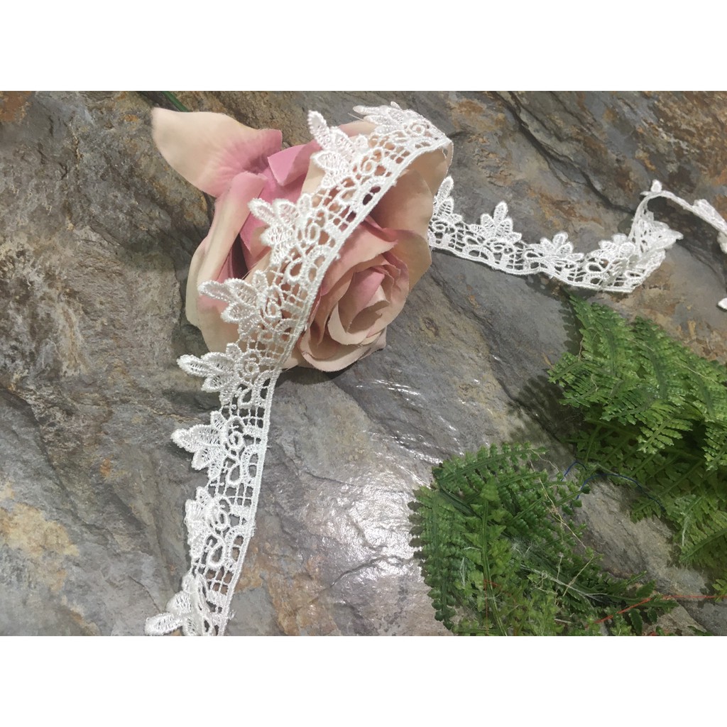 Ren viền thời trang cao cấp Rv161102 bản 3cm dùng may váy đầm thời trang, váy cưới, làm đồ decor trang trí, đồ lót...