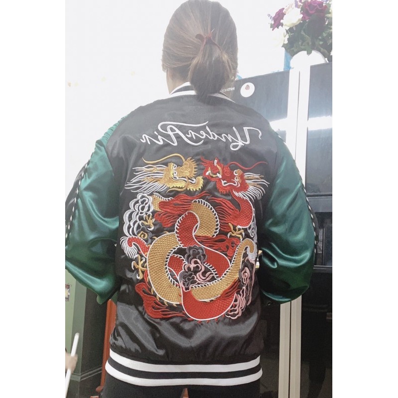 [ảnh thật] áo khoác bomber sukajan thêu rồng màu mới 2020 | BigBuy360 - bigbuy360.vn