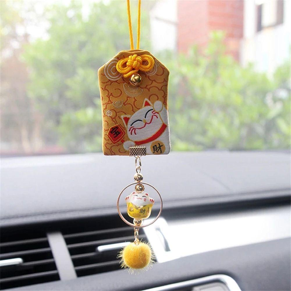 Phụ Kiện Treo Trang Trí Xe Hơi Hình Chú Mèo May Mắn Trong Harry Maneki Neko