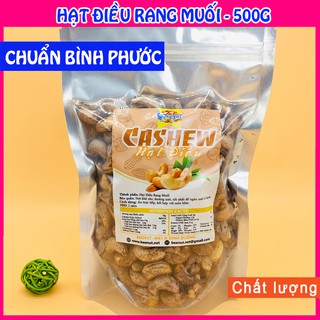 (500g) [Hàng mới] Hạt Điều Rang Muối Nguyên Hạt - Không Chứa Cholesterol - An Toàn Cho Tim Mạch