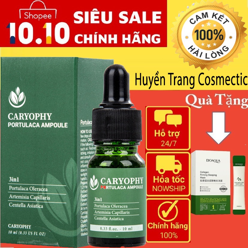 Serum ngăn ngừa mụn và thâm Caryophy Chính Hãng - Serum Mụn Ngăn Ngừa Mụn Ẩn,Mụn Đầu Đen 10ml