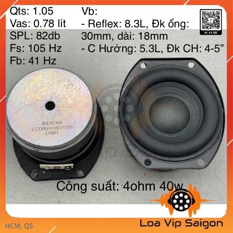 [SIÊU PHẨM] Củ loa Mid Bass/Sub JBL 3.5inch (4ohm 40w)