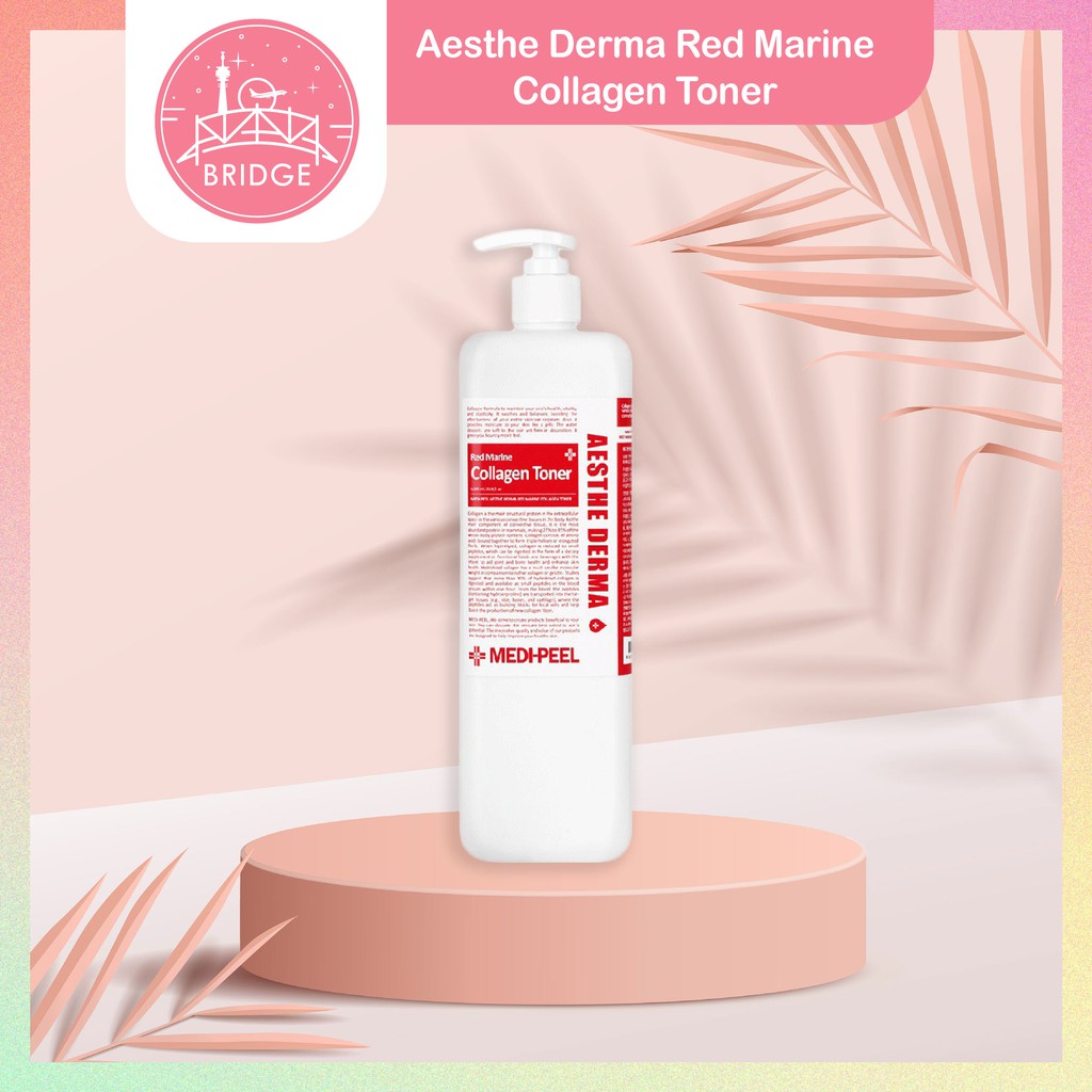 [Medipeel] Aesthe Derma Red Marine Collagen Toner (Hàng Mới Về) Toner Collagen Unisex 1.000ml Chất Lượng Cao