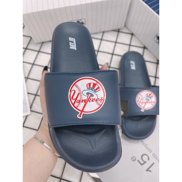 [CHÍNH HÃNG] DÉP MLB NỘI ĐỊA HÀN LOGO BÓNG CHÀY  - MLB CHÍNH HÃNG UNISEX NAM NỮ (HÀNG CÓ SẴN) - CÓ BILL MUA HÀN
