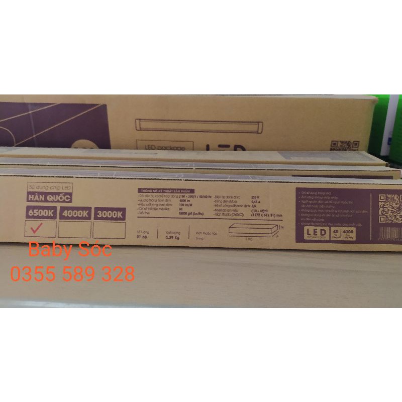 Bộ đèm led Rạng Đông M36, 120cm 40W