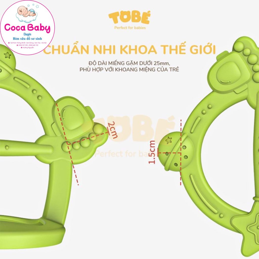 Gặm Nướu Silicone Cao Cấp ToBé An Toàn Cho Bé ⚡FREESHIP⚡