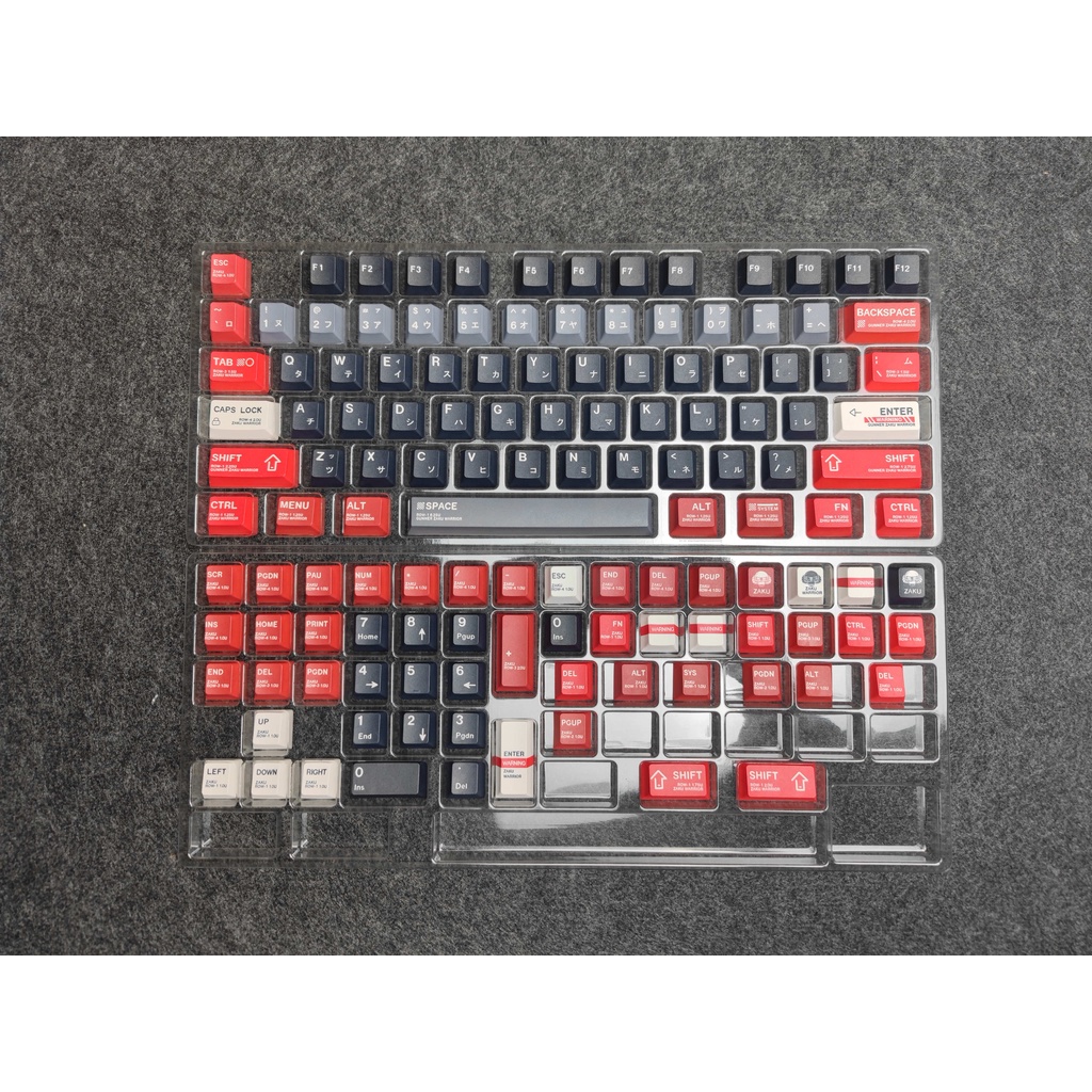 GMK Gundam Keycaps, 129 phím PBT Keycaps Cherry Profile DYE-SUB Cá nhân hóa GMK Keycaps cho bàn phím cơ