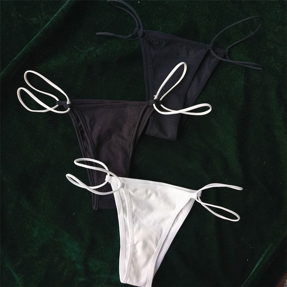 Quần lót lưng thấp kiểu dây bằng nylon không đường may thoáng khí thoải mái thời trang Hàn Quốc quyến rũ cho nữ