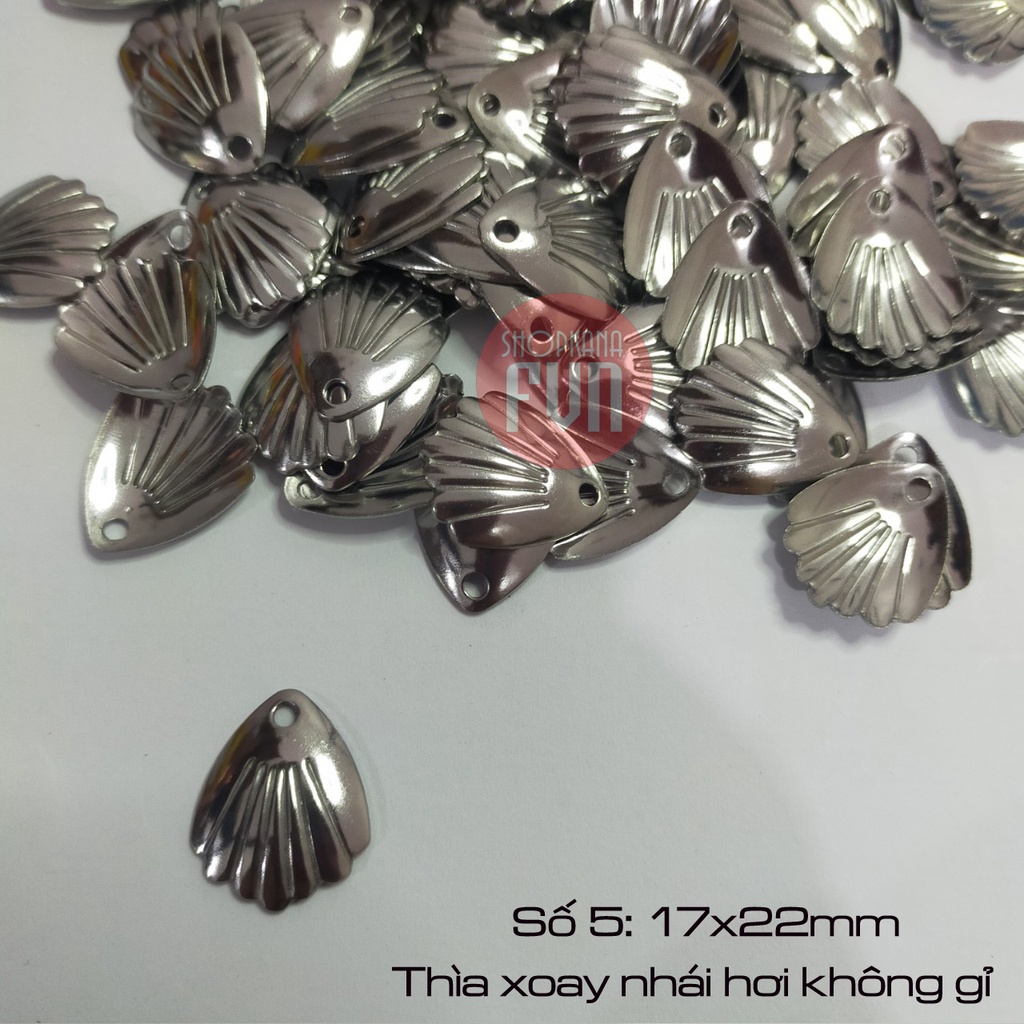 Thìa xoay chống gỉ, dùng cho mồi nhái hơi câu lure