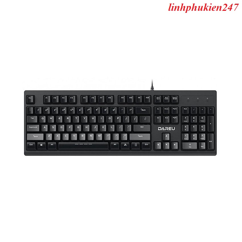 Bàn phím máy tính chống nước Dareu LK135 USB Black