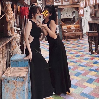 Đầm maxi khoet eo xinh